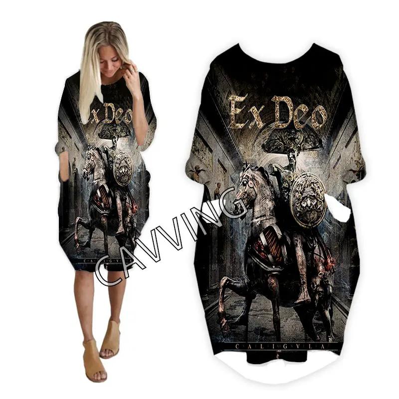 Ex Deo Band 3D Print Women ƮƮ  ̱  巹 м ϶  Ƿ,  Ƿ